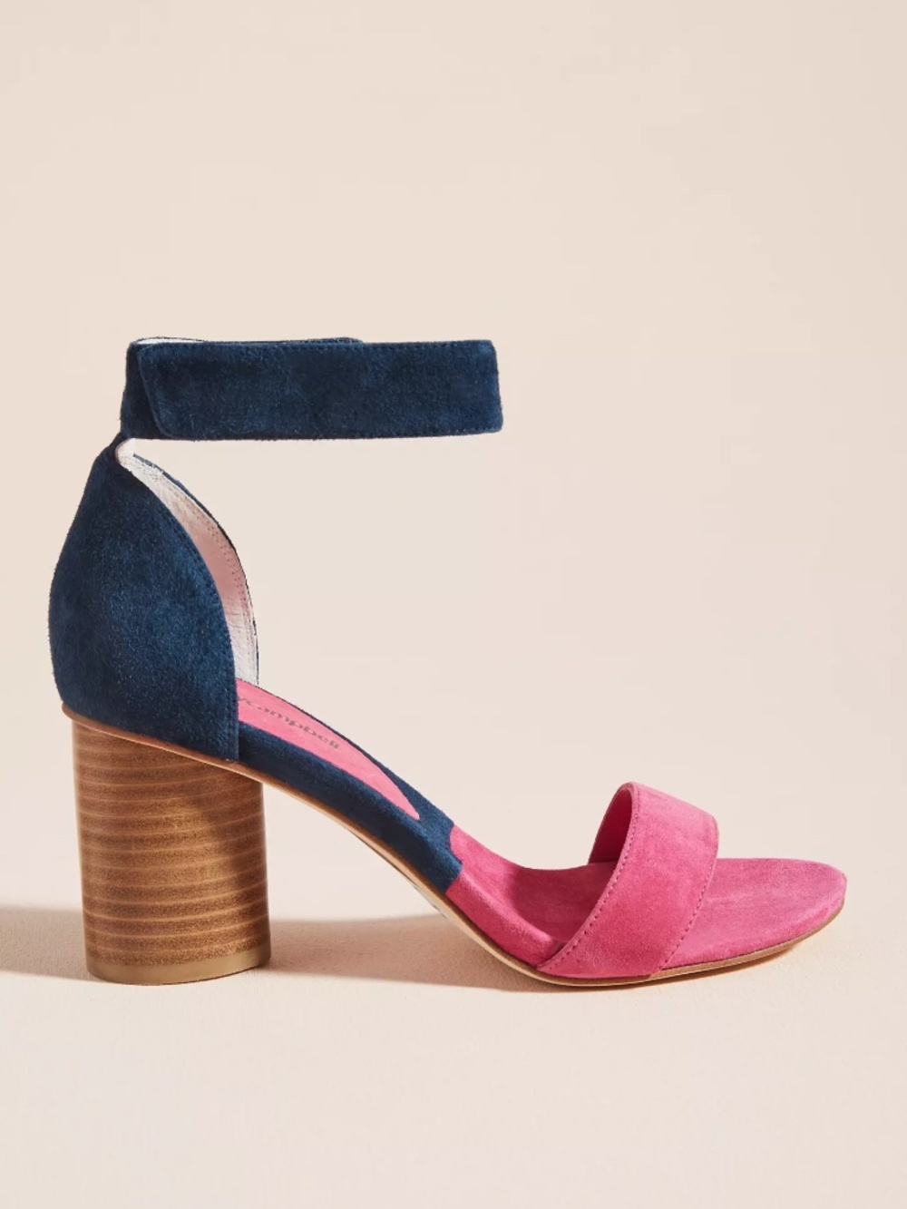 Anthropologie Jeffrey Campbell Purdy Colorblocked Heeled Sandals Size US 8.5